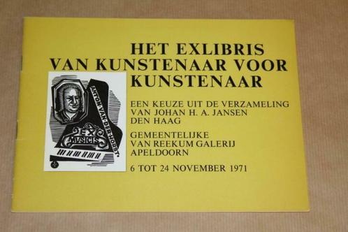 Het Exlibris van kunstenaar voor kunstenaar - Van Reekum gal, Boeken, Kunst en Cultuur | Beeldend, Gelezen, Schilder- en Tekenkunst