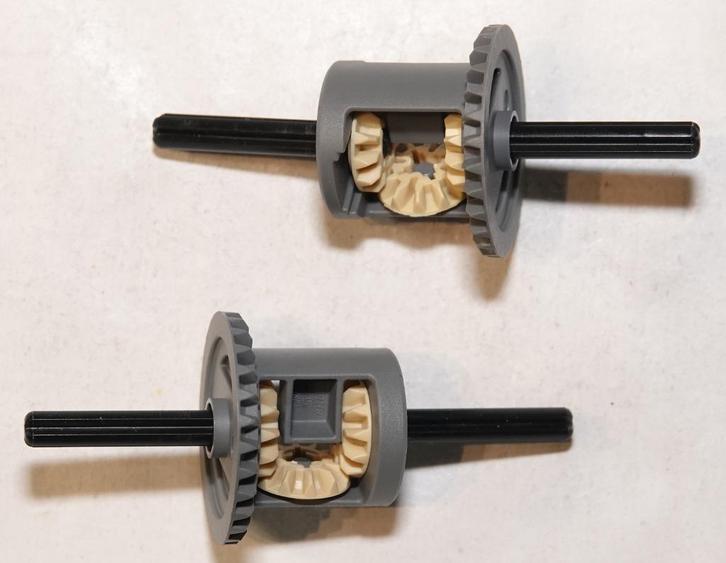 Lego Technic Differentieel 62821b (twee maal) compleet, Kinderen en Baby's, Speelgoed | Duplo en Lego, Gebruikt, Lego, Losse stenen