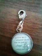 leuke kettinghanger met tekst, doorsnee 17 mm, Ophalen of Verzenden, Zo goed als nieuw, Zilver, Overige materialen