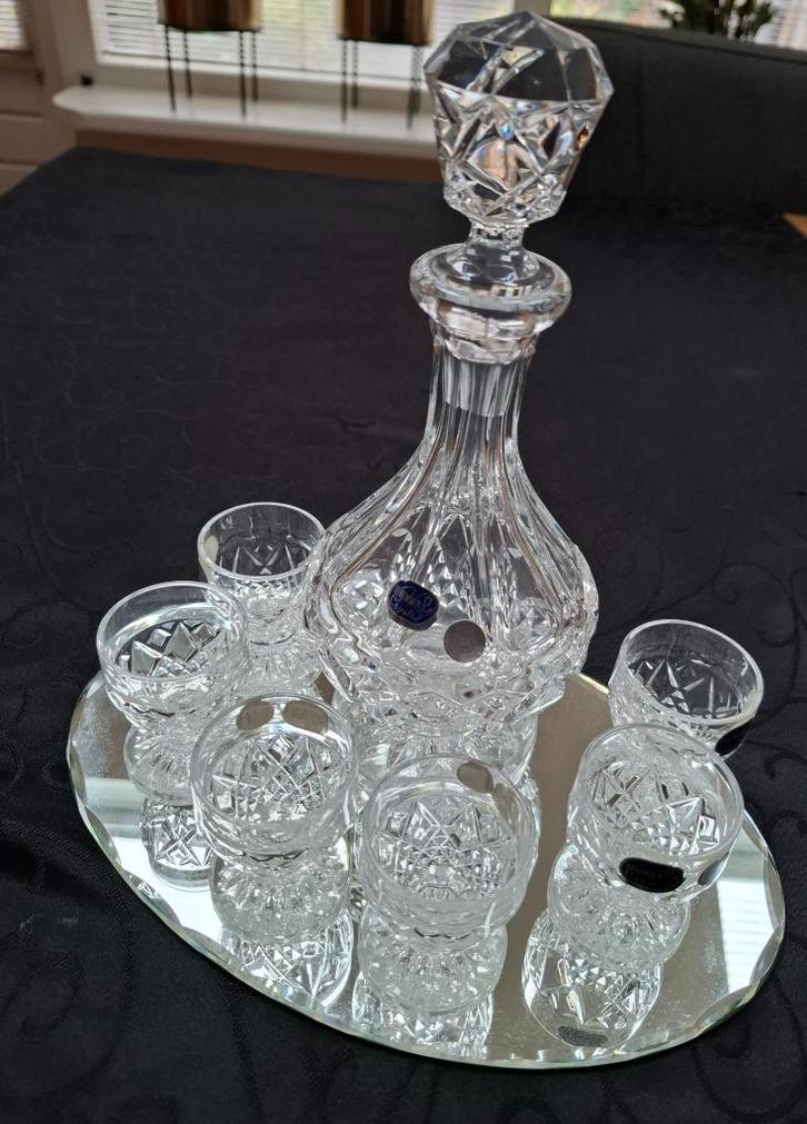 Bohemia Crystel likeurset, Antiek en Kunst, Antiek | Glas en Kristal, Ophalen