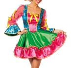 Leuke blauw/groen/roze CLOWN/PIPPO/CIRCUS jurk, Nieuw, Carnaval, Maat 34 (XS) of kleiner, Kleding