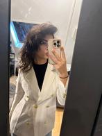 Witte blazer met gouden knopen, Wit, Nieuw, Ophalen of Verzenden, Maat 36 (S)