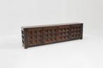 Vintage Spaans Brutalist Sideboard dressoir, Ophalen, Brutalist , vintage, 200 cm of meer, 25 tot 50 cm