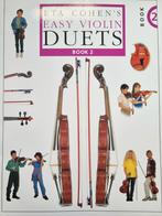 Eta Cohen Easy Violin Duets. Nieuwstaat., Muziek en Instrumenten, Bladmuziek, Les of Cursus, Ophalen of Verzenden, Zo goed als nieuw