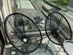Jysk zwarte loungestoel, Tuin en Terras, Tuinstoelen, Ophalen, Zo goed als nieuw, Rotan