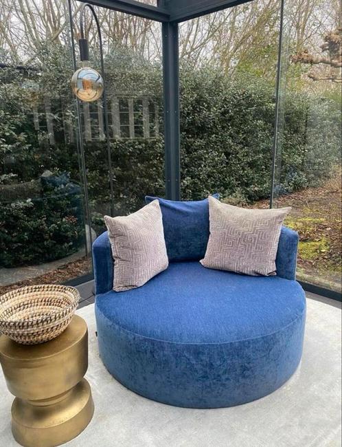 Ronde fauteuil Goossens wonen, Huis en Inrichting, Fauteuils, Zo goed als nieuw, Ophalen