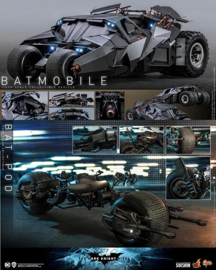 Hot Toys The Dark Knight Rises 1/6 Tumbler en Bat-Pod combo, Verzamelen, Film en Tv, Nieuw, Film, Overige typen, Ophalen
