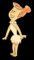 Wilma Flintstone pin, Verzenden, Figuurtje, Speldje of Pin