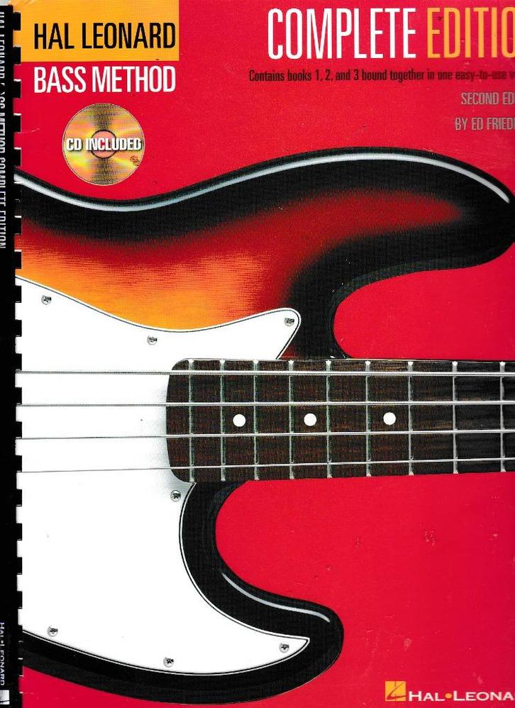 Bass Method Complete Edition Hal Leonard met 1 CD ( 9764 ), Muziek en Instrumenten, Bladmuziek, Zo goed als nieuw, Artiest of Componist