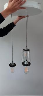 Kesbeke hanglamp, Ophalen of Verzenden, Zo goed als nieuw, Glas, 50 tot 75 cm