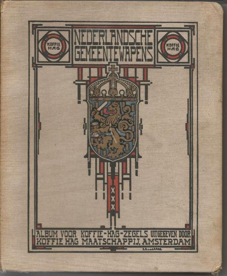 Plaatjesalbum  Nederlandsche Gemeentewapens van HAG, Boeken, Prentenboeken en Plaatjesalbums, Gelezen, Plaatjesalbum, Ophalen of Verzenden