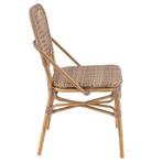 DAX terrasstoel | bamboe look | Karamel, Ophalen of Verzenden, Nieuw, Bruin, Vijf, Zes of meer stoelen