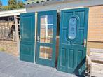 3 hard houten deuren, Doe-het-zelf en Verbouw, Ophalen, 80 tot 100 cm, Binnendeur, 200 tot 215 cm