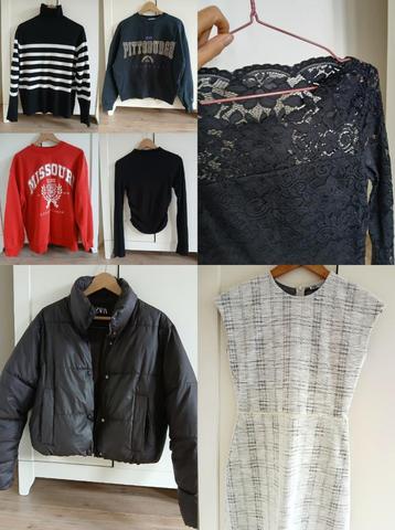 Pakket Zara jas S en truien, top en jurk beschikbaar voor biedingen