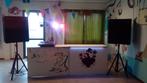 Geluidsinstallatie (set 6) te huur €60, Hobby en Vrije tijd, Feestartikelen | Verhuur, Ophalen, Gebruikt
