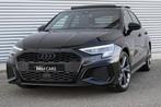 Audi A3 Sportback 35 TFSI S-Line Black edition 150 pk Pano |, 4 cilinders, 150 pk, Leder en Stof, Zwart