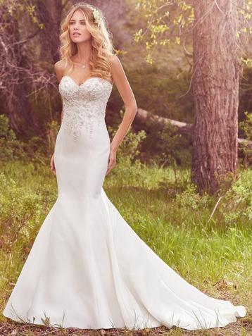 Trouwjurk strapless maat 38/40 beschikbaar voor biedingen