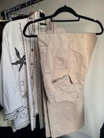 Bershka beige medium rise cargo straight broek, Overige kleuren, Bershka, Ophalen of Verzenden, Zo goed als nieuw