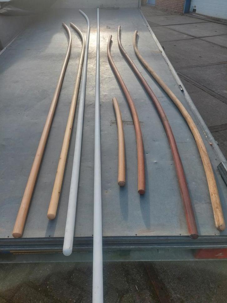 Trapleuning Mahonie, Grenen, Beuken, GROTE VOORRAAD !!, Doe-het-zelf en Verbouw, Ladders en Trappen, Nieuw, Trap, Ophalen of Verzenden