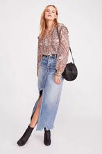 We the free / free people lange denim spijkerrok mt 27 S, Free people, Free people, Blauw, Free people