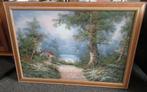 Irene Cafieri, mooi olieverf schilderij - maat 101 x 71 cm, Antiek en Kunst, Kunst | Schilderijen | Klassiek, Ophalen