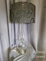 Vintage glazen tafellamp, Huis en Inrichting, Lampen | Tafellampen, Ophalen of Verzenden, Zo goed als nieuw, Glas, Minder dan 50 cm
