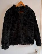 Zwarte H&M Divided faux fur jas - Maat 38/40 (M), Zwart, H&M Divided, Gedragen, Ophalen