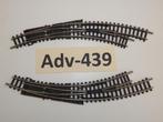 Adv-439 N Spoor Gebogen Wissels 14956/57 Minitrix, Hobby en Vrije tijd, Modeltreinen | N-Spoor, Gebruikt, Gelijkstroom, Trix, Rails