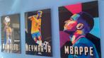 3 plexiglas posters (Ronaldo, Neymar, Mbappe), Ophalen, Zo goed als nieuw, Foto of Poster, 75 cm of meer