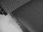 De Ploeg Randers; beige/zwart/grijs; 1,9+4,7 Mtr meubelstof, Hobby en Vrije tijd, Stoffen en Lappen, 200 cm of meer, Nieuw, Overige materialen