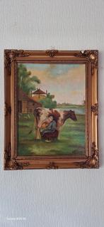 G. Kobus Schilderij - Melkmeisje, Antiek en Kunst, Kunst | Schilderijen | Klassiek, Ophalen of Verzenden