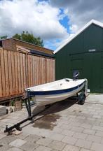 Polyester motorboot met trailer., Watersport en Boten, Ophalen, Gebruikt, Minder dan 10 pk, Tot 6 meter