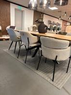 6x stoel beige - 6x eetkamerstoel beige - beige stoelen, Ophalen, Nieuw, Stof, Vijf, Zes of meer stoelen