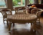 Set rotan tafel bankje en 2x stoel leuk voor poppen, Ophalen of Verzenden, Zo goed als nieuw, Toebehoren