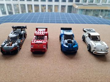 LEGO Speed Champions - 4 Retired Sets (Compleet, geen dozen beschikbaar voor biedingen