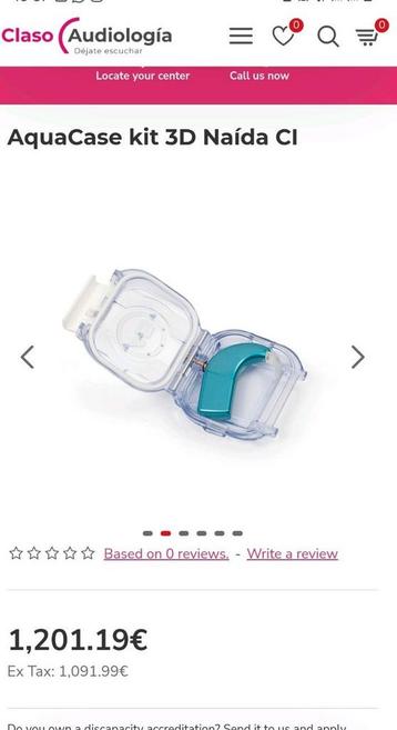 Aquacase naída Ci advanced bionics 2 stuks + armbanden ect beschikbaar voor biedingen