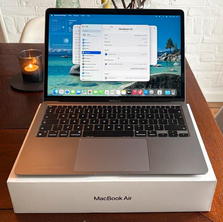 MacBook Air M1 - 512GB SSD - Superstaat!, Computers en Software, Apple Macbooks, Zo goed als nieuw, MacBook Air, 13 inch, 512 GB