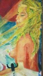 Olieverf surrealisme droombeelden Friedy naakt, Antiek en Kunst, Ophalen