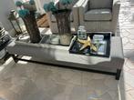 Grijze Salontafel/Bank met Accessoires, Ophalen, Overige materialen, Overige kleuren, Zo goed als nieuw