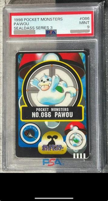 Pawou #86 Pocket Monsters Sealdass III 1998 PSA 9 beschikbaar voor biedingen