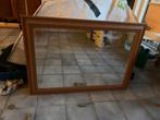 Oude houten spiegel, Antiek en Kunst, Antiek | Spiegels, Ophalen, Rechthoekig, 50 tot 100 cm, Minder dan 100 cm