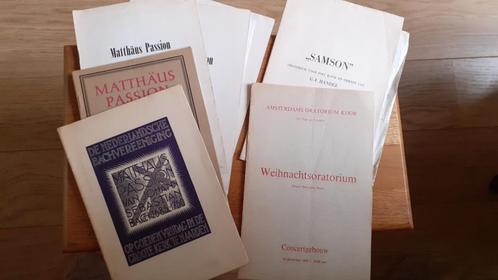 Tekstboekjes Matt. Passion e.a. / Nederl. Bachvereniging, Boeken, Muziek, Gelezen, Overige onderwerpen, Ophalen of Verzenden