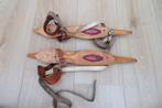 Paar oude houten Paspoort schaatsen houtjes doorlopers mt 26, Sport en Fitness, Schaatsen, Overige merken, Gebruikt, Friese doorlopers