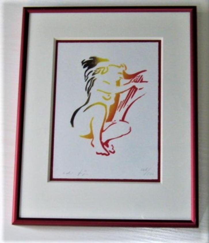 Linosnede, Antiek en Kunst, Kunst | Etsen en Gravures, Ophalen