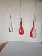Design glazen hanglamp vintage, Minder dan 50 cm, Glas, Ophalen of Verzenden, Zo goed als nieuw