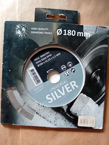 Diamantschijf 180mm - Universeel Silver beschikbaar voor biedingen