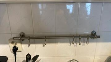 Ikea rails keuken chrome  2 stuks