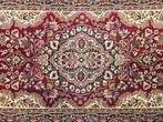 Vintage Perzisch wol vloerkleed medallion rood 66x130cm, Persian Perzisch vintage oosters hype, Gebruikt, 100 tot 150 cm, Rechthoekig
