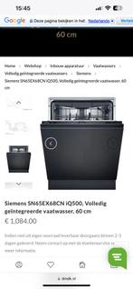 Siemens SN65EX68CN vaatwasser, Ophalen, Zo goed als nieuw, Vrijstaand, 45 tot 60 cm