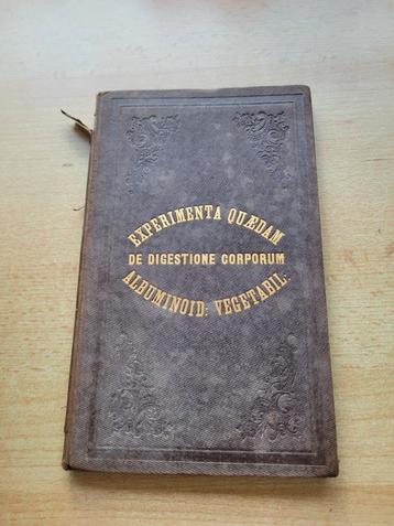Oude dissertatie uit 1856 beschikbaar voor biedingen